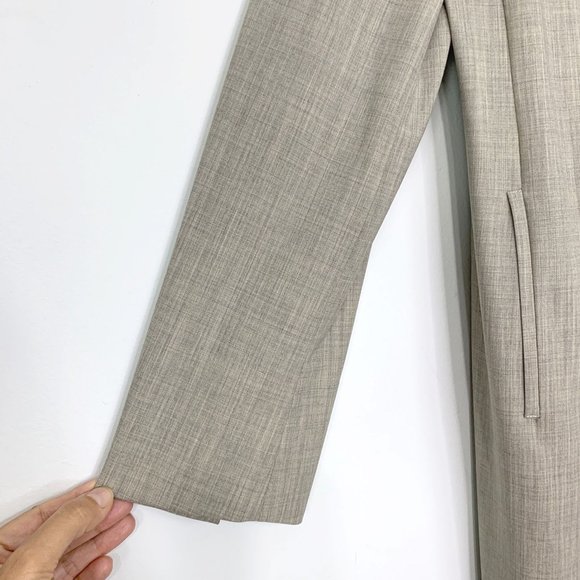 MAX MARA Women's Grayish Beige Long Sleeve Overcoat Sz 8‎ - Picture 6 of 10